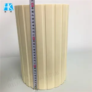 Tubo de tubo de manga larga grande de cerámica de alúmina usable de alta precisión de fábrica