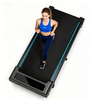 Tapis de course électrique pliable en ABS, inclinaison 9%, 4-en-1, 10 km/h, écran LED intégral, surveillance de la fréquence cardiaque, 2,5 CV