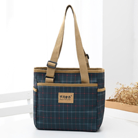 Sac décontracté léger pour femmes, design multi-poches, bandoulière réglable, sac à bandoulière en tissu composite souple, sac fourre-tout pour les déplacements quotidiens