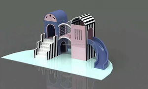Área de Juegos Interior de Pequeña Escala Marca Leber, Espuma EPE, Marco de Acero, Parque Infantil con Función de Escalada para Niños - Product Image 3