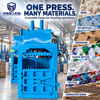 Mesin Press Vertikal untuk Pakaian Bekas, Kardus Wol Tebal, Botol PET, Film Plastik, Tekstil, dan Seragam, dengan Pemuatan Lebih Cepat