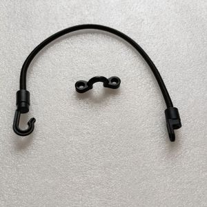 Gancho de cuerda elástica negra, accesorio duradero de nailon de 35 Cm para kayak, para lagos, ríos, uso recreativo - Product Image 3