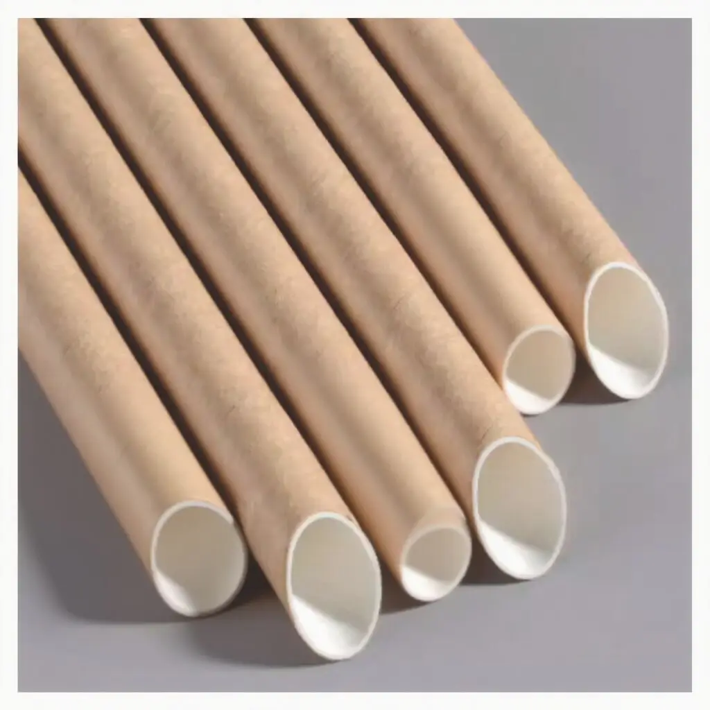 Disposable, Paper-based, Eco-friendly Pearl Milk Tea Straws with Biodegradable Tips; Each Straw Is Individually Packaged