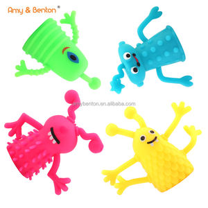 Marionetas <span class=keywords><strong>de</strong></span> goma coloridas con forma <span class=keywords><strong>de</strong></span> <span class=keywords><strong>monstruo</strong></span> para niños, juguetes para dedos, novedad, superventas - Product Image 1