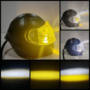 Projecteur de casque avant LED jaune blanc couleur 40W 12V phare de <span class=keywords><strong>moto</strong></span> pour véhicules électriques feux de route et feux de croisement <span class=keywords><strong>clignotant</strong></span> - Product Image 1