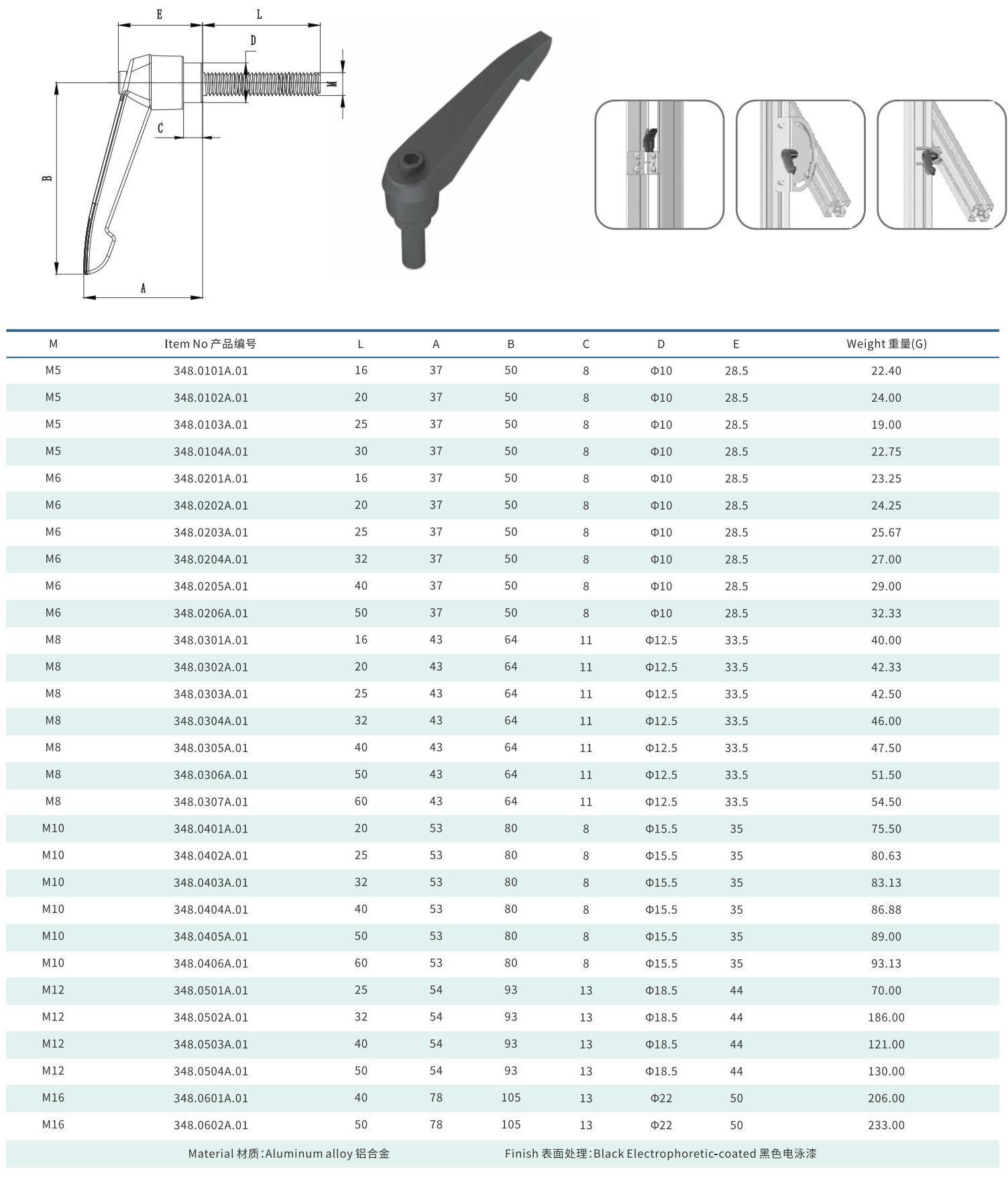 China Manufacturer Home Security Interior Accessories Aluminum Alloy Lock Door Lever Handle · image 2