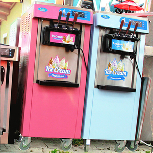 เครื่องทำไอศกรีมนุ่ม2 + 1รสชาติสำหรับใช้ในบ้านและร้านอาหารสำหรับทำขนมทำน้ำผลไม้จากนมผลไม้ - Product Image 1