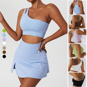 Conjuntos Deportivos de 2 Piezas al por Mayor para <span class=keywords><strong>Mujer</strong></span>, Vestido de <span class=keywords><strong>Tenis</strong></span>, Bra Deportivo, Falda de Golf, Faldas de <span class=keywords><strong>Tenis</strong></span>, Conjuntos de Yoga - Product Image 3
