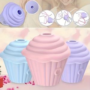 Eiscreme-Saugvibrator G-Punkt Klitoris-Stimulator Wiederaufladbarer Silikon Wasserdichter Vibrierender Masturbator Sexspielzeug für Frauen - Product Image 2