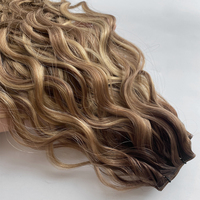 Extensions de cheveux fines et invisibles Genius Weft, 100% cheveux humains provenant d'un seul donneur