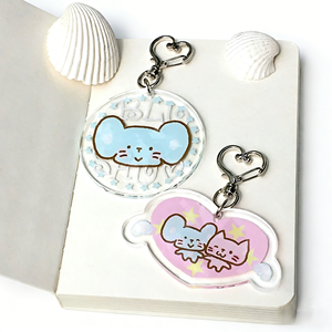 Portachiavi Ecologico a Forma di Topolino in Acrilico, Design Personalizzato con Stampa UV, Ologramma Leggero, Personalizzato Anime Cartoon Kerring - Product Image 5