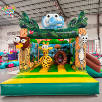 Vente flash Château gonflable AirFunPro Robot Warrior en PVC, toboggan gonflable pour enfants, jeu de maison, fête, saut, combo extérieur
