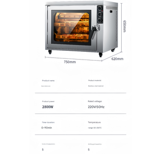 Horno de Convección Eléctrico Comercial de Acero Inoxidable, Equipo para Hornear para Restaurantes, Venta al por Mayor - Product Image 4