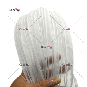 ผ้าลายเกลียว 3 มิติ สำหรับชุดแต่งงาน พร้อมด้วยเส้นด้ายแบบสายเอ็น สำหรับงาน DIY เสื้อผ้าแฟชั่น ดีไซน์ลายเกลียวทันสมัย รุ่น WFB-256 - Product Image 5