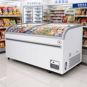Congélateur coffre de supermarché à efficacité énergétique, réglable, pour aliments surgelés et glaces, avec affichage, contrôle électronique intégré, prise européenne - Product Image 4