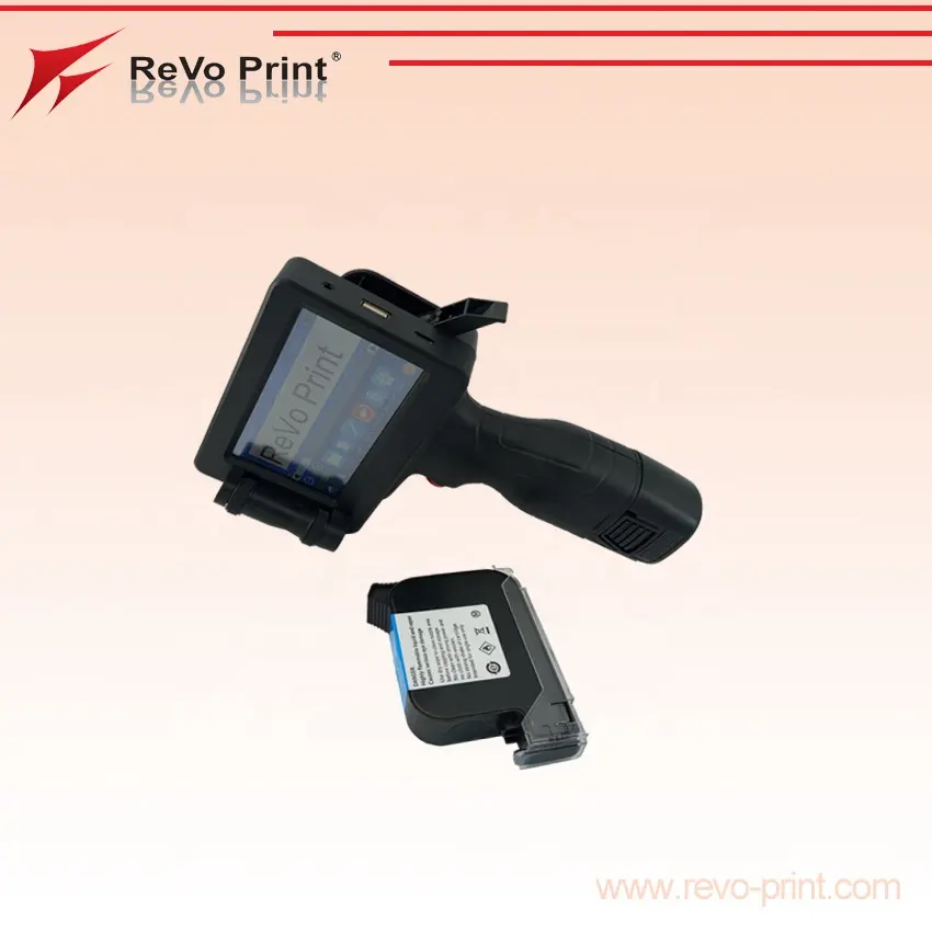 2024 Revoprint Batch Code Draagbare Handheld Inkjet Printmachine Voor Snelle Droge Batch Coder Eierdatum Vervaldatum