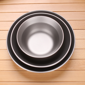 Piatto da <span class=keywords><strong>campeggio</strong></span> in titanio ultraleggero, piatto in titanio per pasta da esterno, piatti da backpacking per viaggi, escursioni e cucina - Product Image 2