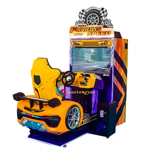 Simulateur de course automobile à mouvement complet avec écran 55 pouces pour 1-2 joueurs, idéal pour les enfants - Offre Spéciale - Product Image 1