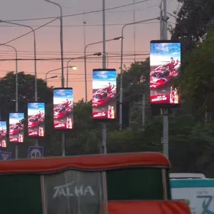 Lan nova versão super brilhante 3g 4g wifi propaganda ao ar livre p6 lâmpada postagem tela led telas.