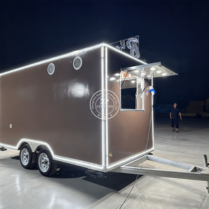 Custom <strong>UK</strong> Style 4M Dual-Axle Fiberglass <strong>Food</strong> Truck Trailer Fully Equipped Mobile Kitchen CE Certified Snack <strong>Food</strong> - Product Image 6
