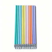 Crayons en bois FSC de qualité supérieure de 7 pouces, crayons personnalisés en bois avec gomme et pointe trempée