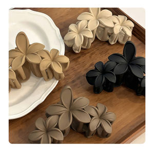 مشبك مسك كبير بسيط ممتاز ، مشبك قرش بظهر زهرة بلوري ، جودة عالية بالجملة - Product Image 1