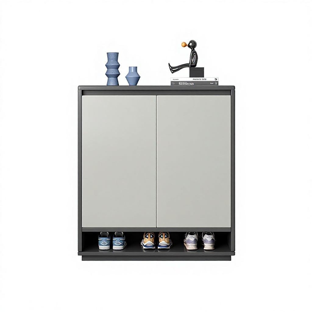 solid wood core-60-32-92 misty gray gold-elegant business gray