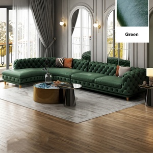 Phong Cách Phương Tây Miếng Bọt Biển Đệm L Hình Góc Vải <span class=keywords><strong>Sofa</strong></span> Set Cho Khách Sạn Nhà Đồ Nội Thất Phòng Khách - Product Image 5