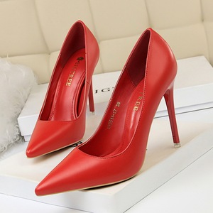 Minimalist Women's <strong>Shoes</strong> Women <strong>Show</strong> Slimness High Thin Heels Ultra-high Heel Shallow Mouthed Pointed Sexy Ladies Single <strong>Shoes</strong> - Product Image 6