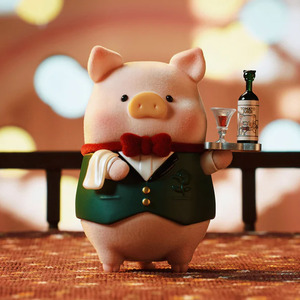 Authentique LuLu Piggy Cinq Étoiles Restaurant Boîte Aveugle En Peluche Pendentif En Gros Collection Enfant Cadeau - Product Image 4