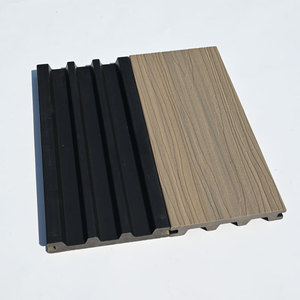 2025 mới rắn gỗ composite decking ngoài trời lồng vào nhau co-đùn bên ngoài WPC decking vườn công viên sàn boong - Product Image 5