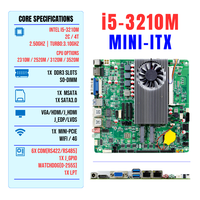 Nouvelle carte mère industrielle Mini ITX 6 ports COM RS485 RS422 avec Watchdog matériel GPIO, processeur Intel Core i5-3210M 2310M, DDR3 SO-DIMM, Mini PCIe