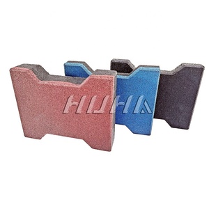 Baldosas de Caucho Antideslizantes para Exteriores <span class=keywords><strong>HUHA</strong></span> de 25 mm, Baldosas de Caucho Duraderas con Diseño de Hueso de Perro, Suelo Protector de Caucho para Parques Infantiles - Product Image 5