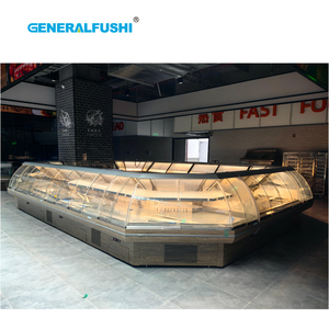 ตู้แช่เย็นแบบโค้งกระจกบานเลื่อนด้านหน้า GENERALFUSHI สำหรับซุปเปอร์มาร์เก็ต เหมาะสำหรับเนื้อสัตว์ - Product Image 6