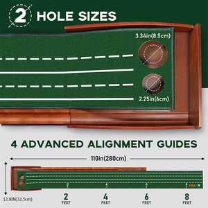 Nouveau kit d'entraînement de <span class=keywords><strong>golf</strong></span> d'intérieur 2025 – <span class=keywords><strong>Tapis</strong></span> de mini-<span class=keywords><strong>golf</strong></span> vert avec équipement et aides à l'entraînement de <span class=keywords><strong>golf</strong></span> - Product Image 6