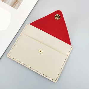 Solid Color PU Leather Unisex Fashion <b>Card</b> Holder Personalized Mini Coin Storage Case Button Closure Portable Travel <b>Card</b> <b>Wallet</b> - Product Image 4