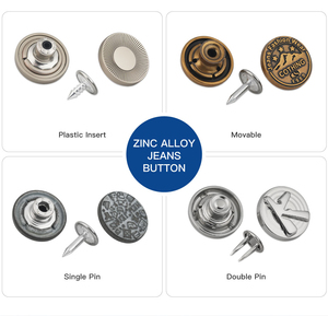 17Mm Đầy Màu Sắc Mạ Nickel Miễn Phí Kim Loại Denim Nút Pin Duy Nhất Biểu Tượng Tùy Chỉnh Khắc Jeans Nút Cho Quần Áo Áo Khoác Quần Áo - Product Image 6