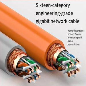 DENIXI Cat6 500Mギガビットネットワークケーブル305MHome使用無酸素銅デュアルシールドモニタリング8導体固体 - Product Image 3