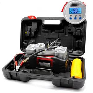 Pompe à air portable 12V en métal à double cylindre haute performance 150 PSI pour pneus de voiture 101059 - Product Image 5