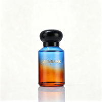 Vente en gros de flacons de parfum en verre cylindriques de 15 ml, 30 ml, 125 ml, couleur personnalisée élégante, flacon de parfum vide, flacon de parfum en verre