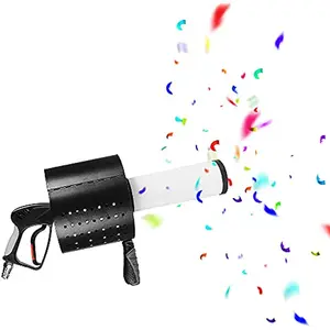 Led Confetti Cannon Machine For Stage Co2 Confetti Spraying Gun Rechargeable Battery Power Confetti Jet Sprayer