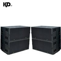 SB-218 Subwoofer passif professionnel double 18 pouces, néodyme, 4 ohms, diaphragme en alliage de titane, coque en contreplaqué de bouleau, haute résolution