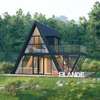 90 ㎡ Triangle Maison Loft Maison Conteneur Ready Made 2 Bedroom 2 SDB Maison Préfabriquée Maison Modulaire Préfabriquée Bâtiment en Bois