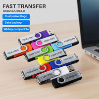 Unidad Flash USB YCL 2.0, Pendrive Giratorio de Metal, 1GB-64GB, Resistente a Golpes, Alta Velocidad