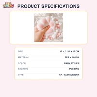 Jouet Squishy Patte de Chat en PVC Moelleux Personnalisé, à Remontée Lente, Anti-Stress, Sensoriel, Cadeau, Vente en Gros OEM, Couleur Personnalisée en Usine
