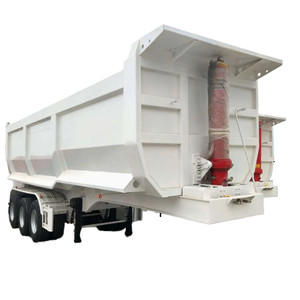 Semirremolque de volteo trasero de acero de alta calidad de China, con neumáticos 12R22.5, en venta. - Product Image 4