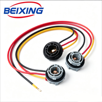 Adaptateur de faisceau de câblage pour feux antibrouillard de voiture et moto BeiXing A00056 H11/T10 avec support de lampe à noyau de cuivre 220V