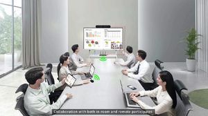 Byom ระบบการประชุมทางวิดีโอแบบไร้สาย4K <span class=keywords><strong>60Hz</strong></span> รองรับแพลตฟอร์มการสื่อสารแบบครบวงจรยอดนิยมสำหรับห้องบอร์ด - Product Image 5