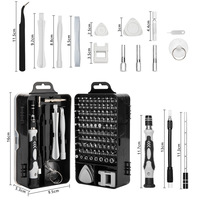 Outils de réparation de téléphone de précision portables à sell115-in-1diy chaude jeu de tournevis au Chrome Vanadium pour la réparation de téléphone portable