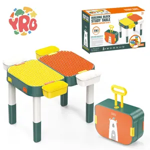 لعبة تعليمية للأطفال, لعبة تعليمية للأطفال 70 قطعة لعبة مكعبات بلاستيكية للأطفال طاولة مكعبات مع حقيبة